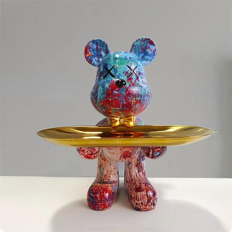 Artistic Bear Storage Tray – Stylish Home Decor & Functional Organizer