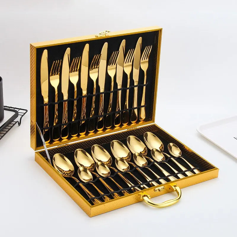 Ahede Golden Cutlery Set