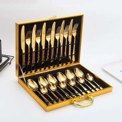 Ahede Golden Cutlery Set