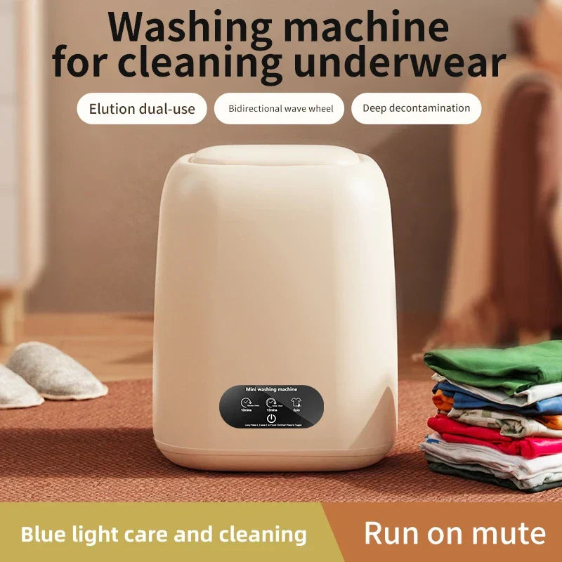Hadro Mini Portable Washing Machine with Spin Dryer – Compact Automatic Washer for Baby Clothes & Underwear