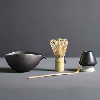 TenchaTime | Complete Matcha Set – Bamboo Whisk & Ceramic Bowl – Authentic Japanese Tea Kit