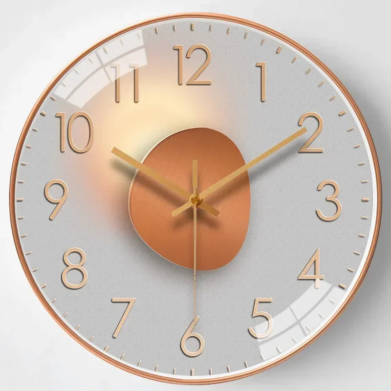Silent Classic Wall Clock | Non-Ticking Elegant Timepiece for Bedroom & Office