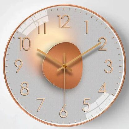 Silent Classic Wall Clock | Non-Ticking Elegant Timepiece for Bedroom & Office