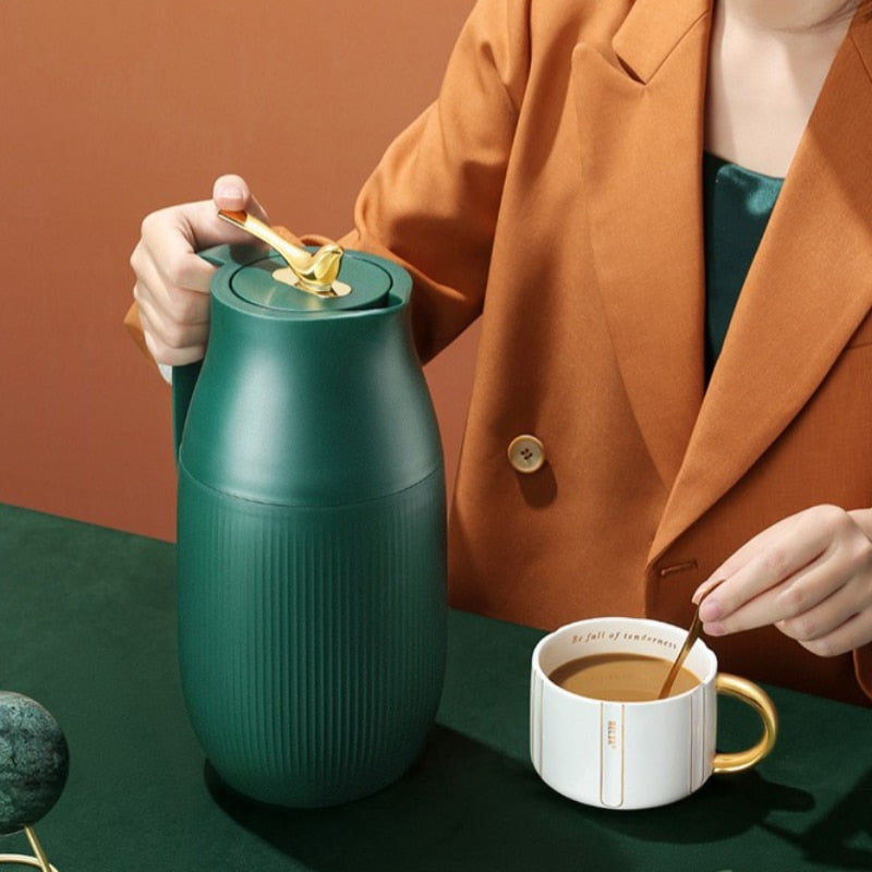 ThermoMax | Large Minimalist Insulated Stainless Steel Bottle – Double Wall Thermal Flask