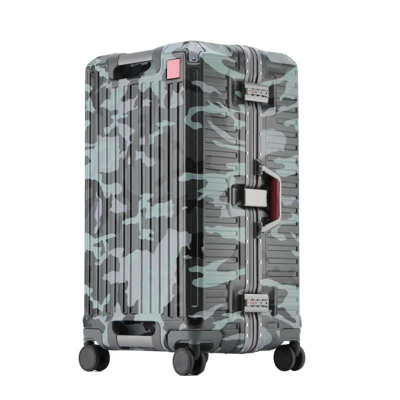 Zagreb – Wide Handle Hardshell Suitcase with Aluminium Frame & 360° Spinner Wheels