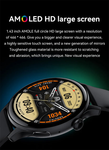 Smart Gold Women’s Smartwatch – Elegant Stainless Steel Design with Activity Tracking & Notifications