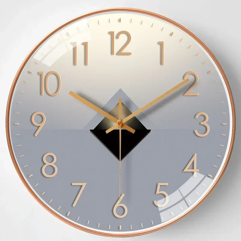 Silent Classic Wall Clock | Non-Ticking Elegant Timepiece for Bedroom & Office