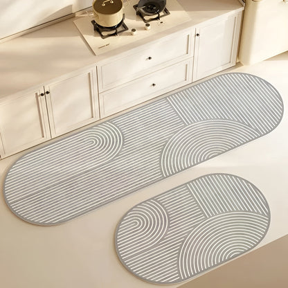 AquaStone Diatomite Bath Mat – Ultra Absorbent, Non-Slip & Soft