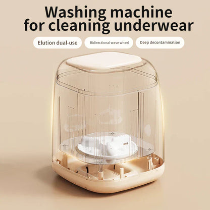 Hadro Mini Portable Washing Machine with Spin Dryer – Compact Automatic Washer for Baby Clothes & Underwear