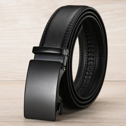 Premium PU Leather Belt – Luxury Automatic Buckle for Men
