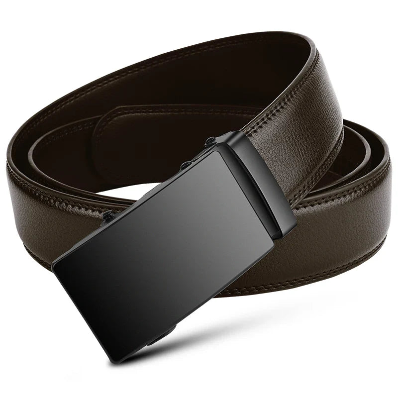 Premium PU Leather Belt – Luxury Automatic Buckle for Men
