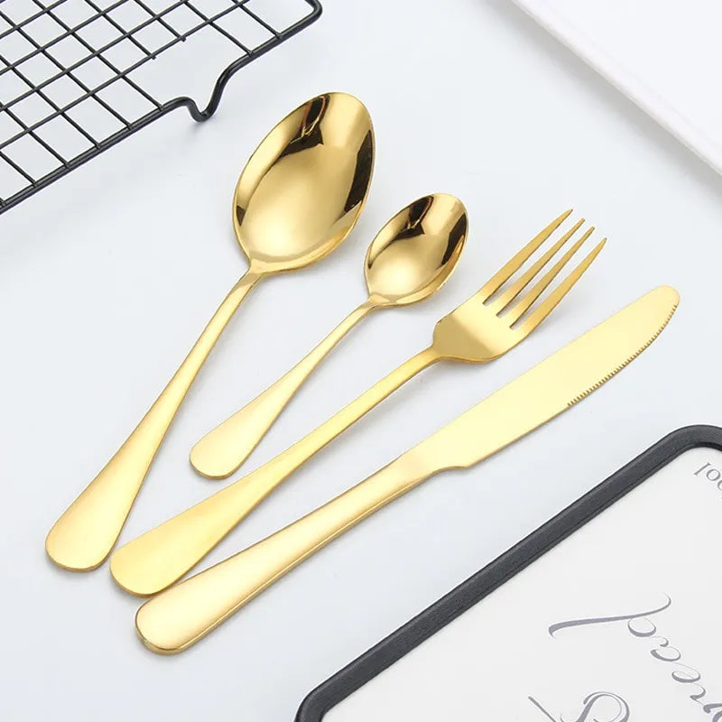 Ahede Golden Cutlery Set
