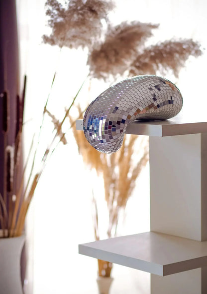 Melting Disco Ball Wall Decor – Unique Reflective Art Piece