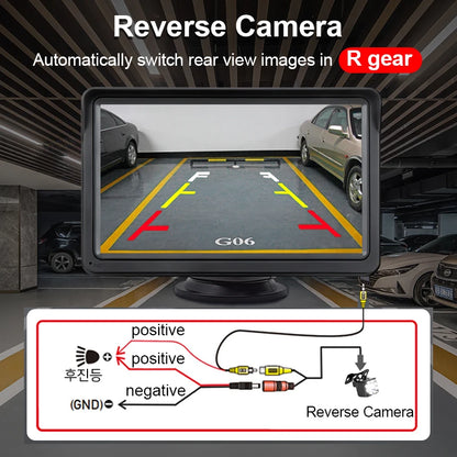 Wireless Rear View Camera with 7" Monitor – 20m Night Vision & Waterproof Reversing System for Car, Van & Camper