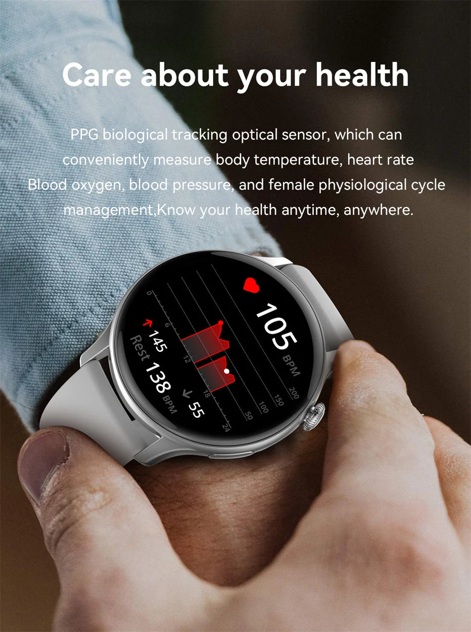 Smart Gold Women’s Smartwatch – Elegant Stainless Steel Design with Activity Tracking & Notifications