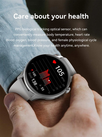 Smart Gold Women’s Smartwatch – Elegant Stainless Steel Design with Activity Tracking & Notifications