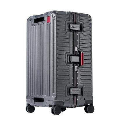Zagreb – Wide Handle Hardshell Suitcase with Aluminium Frame & 360° Spinner Wheels