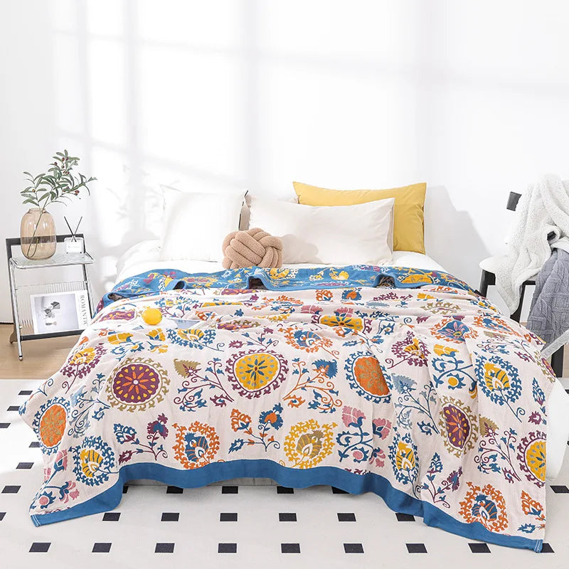 BohemiaCotton – Soft & Cooling 100% Cotton Blanket