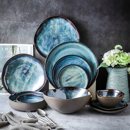 Ocean Breeze 11-Piece Dinnerware Set – Coastal Charm for Your Table