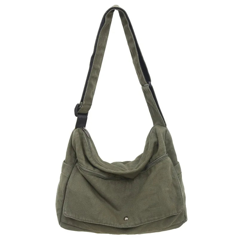 CrossStream – Stylish Canvas Messenger Shoulder Sling Bag for Everyday Use
