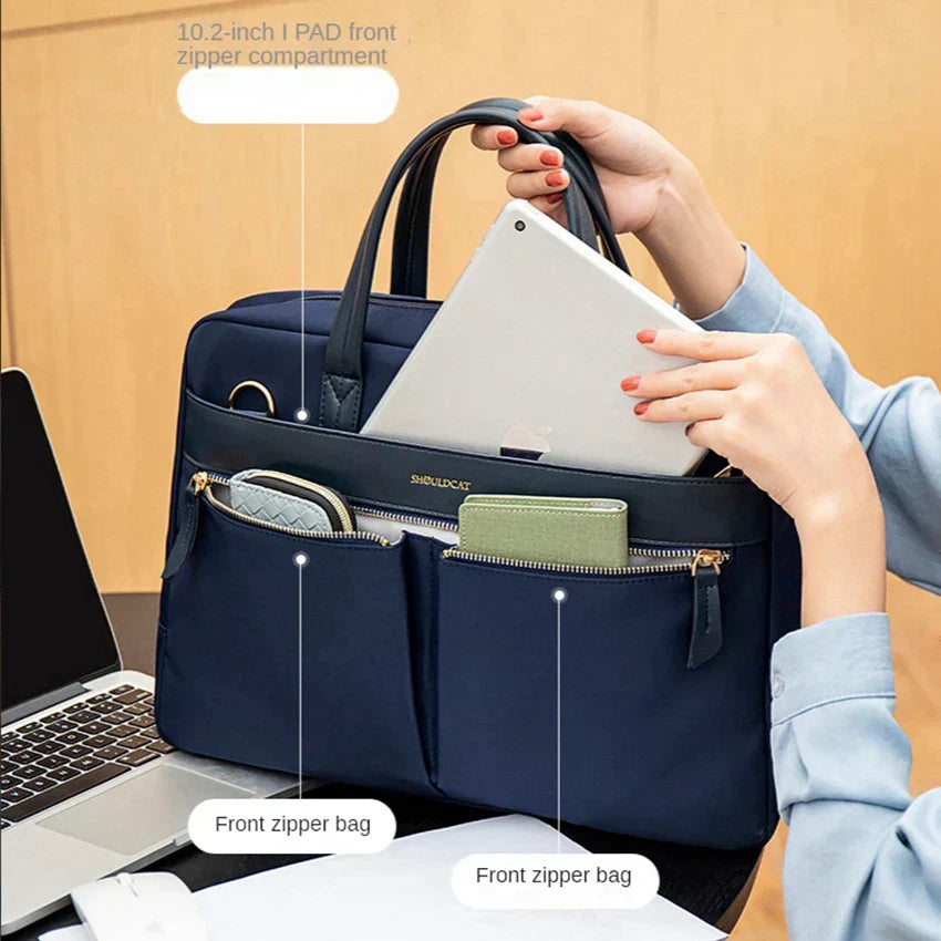 Waterproof Laptop Bag for MacBook Pro & Air – Slim Shockproof Carry Case for Travel & Work