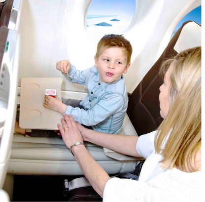 FlyEase Inflatable Airplane Bed for Kids – Portable In-Flight Travel Mattress