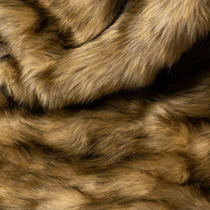 Luxury Faux Fox Fur Throw Blanket – Ultra Soft & Elegant Decorative Bed or Sofa Cover