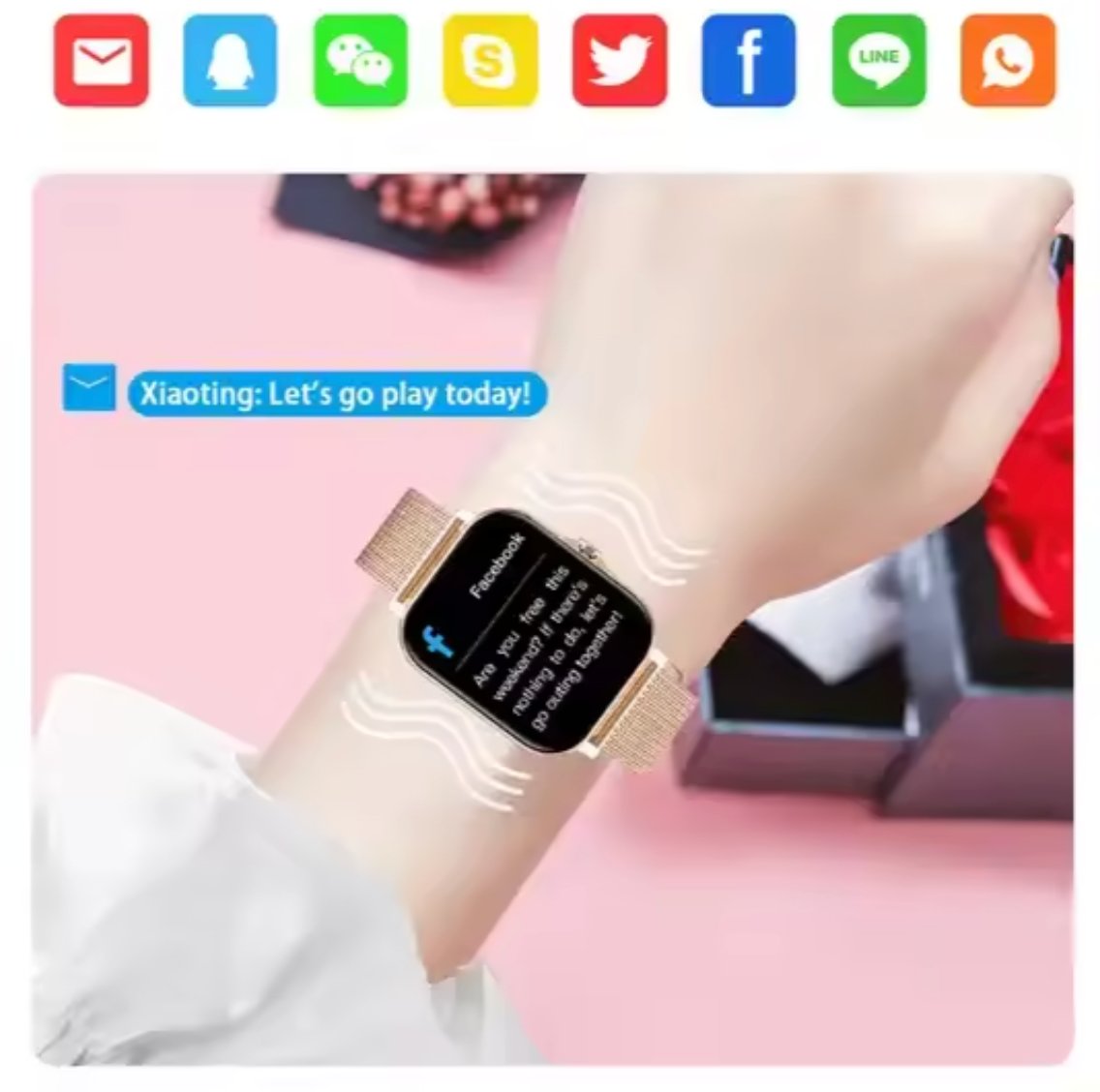 ChicTime – Elegant Women’s Smartwatch with Fitness & Health Features