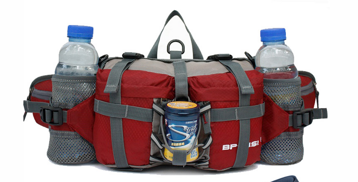 Lightweight Outdoor Waist Bag with Multiple Compartments