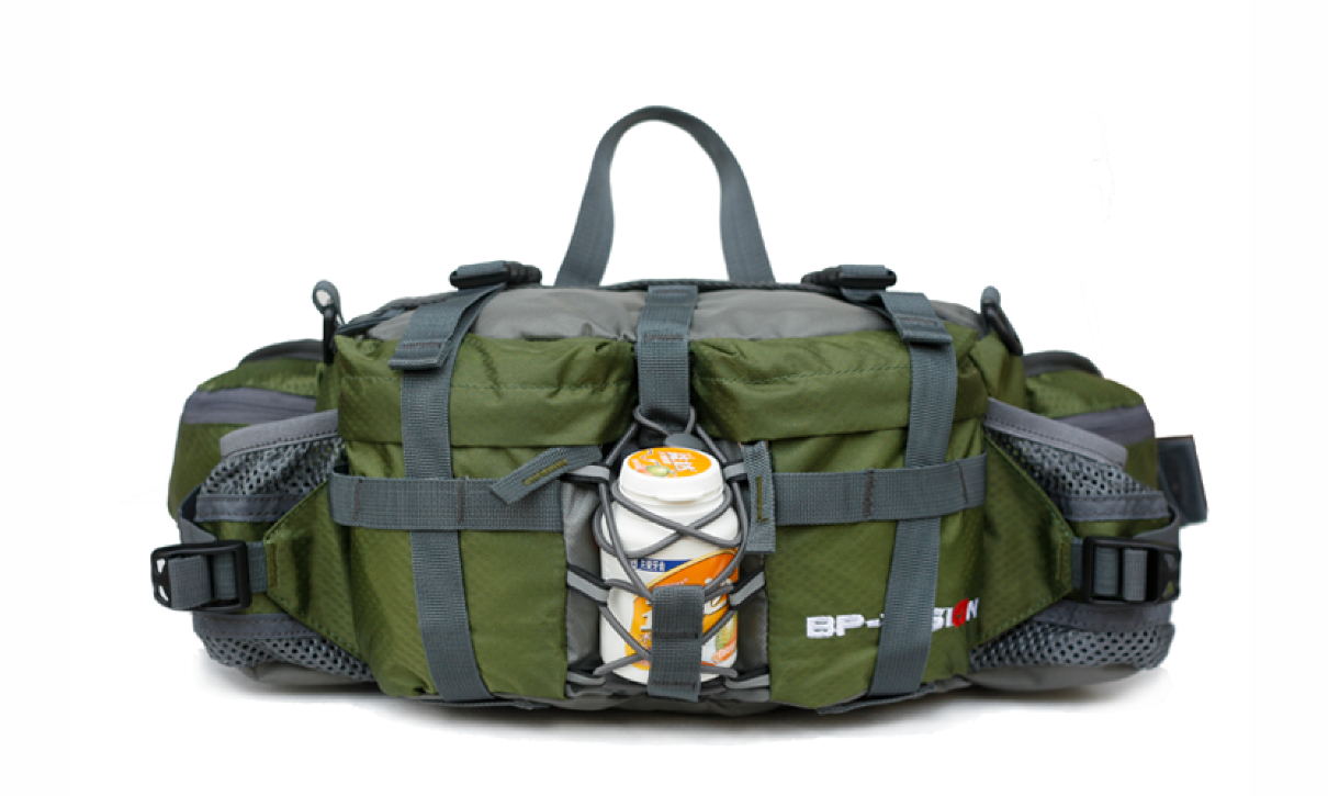 Lightweight Outdoor Waist Bag with Multiple Compartments