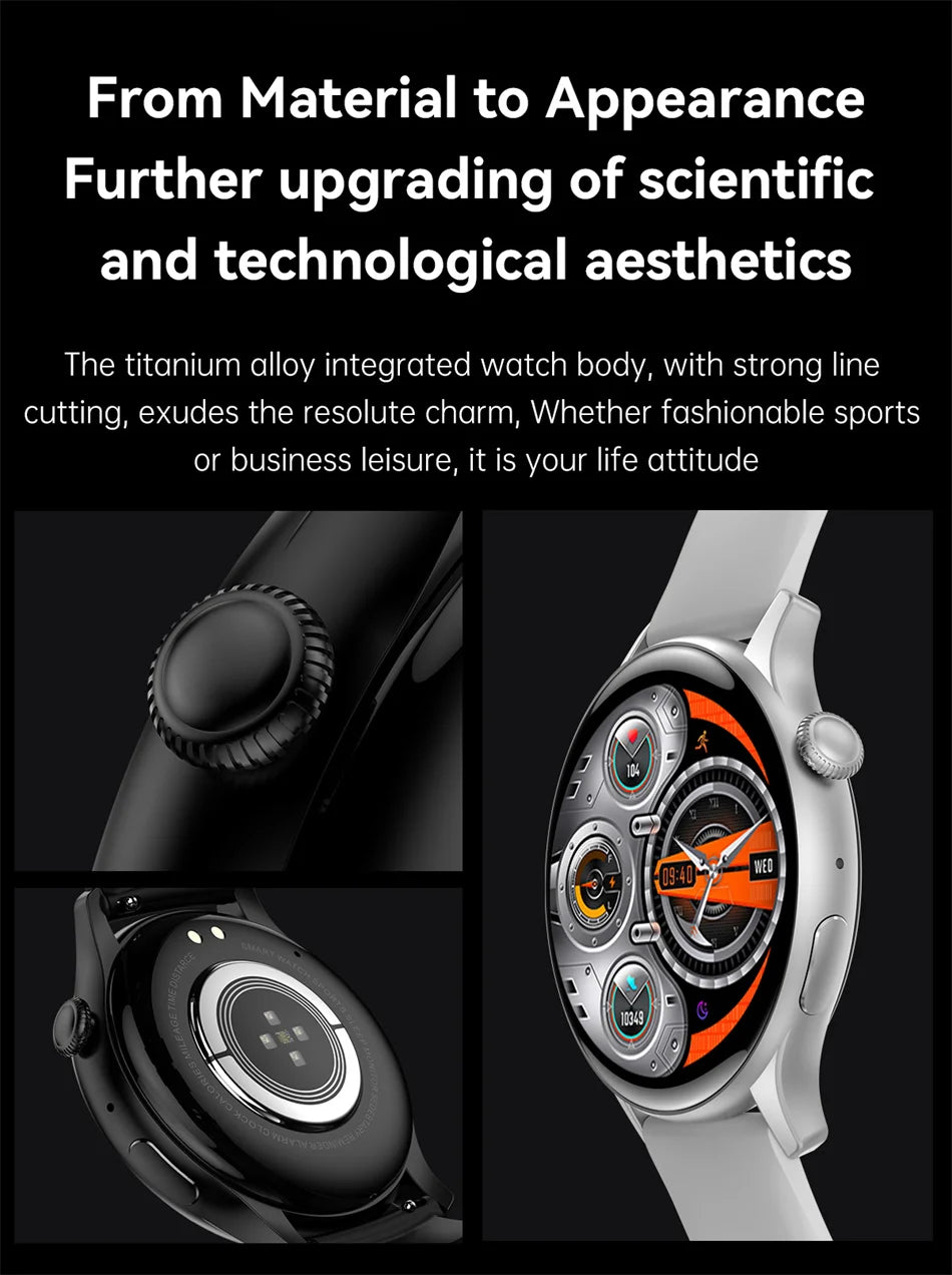 Smart Gold Women’s Smartwatch – Elegant Stainless Steel Design with Activity Tracking & Notifications