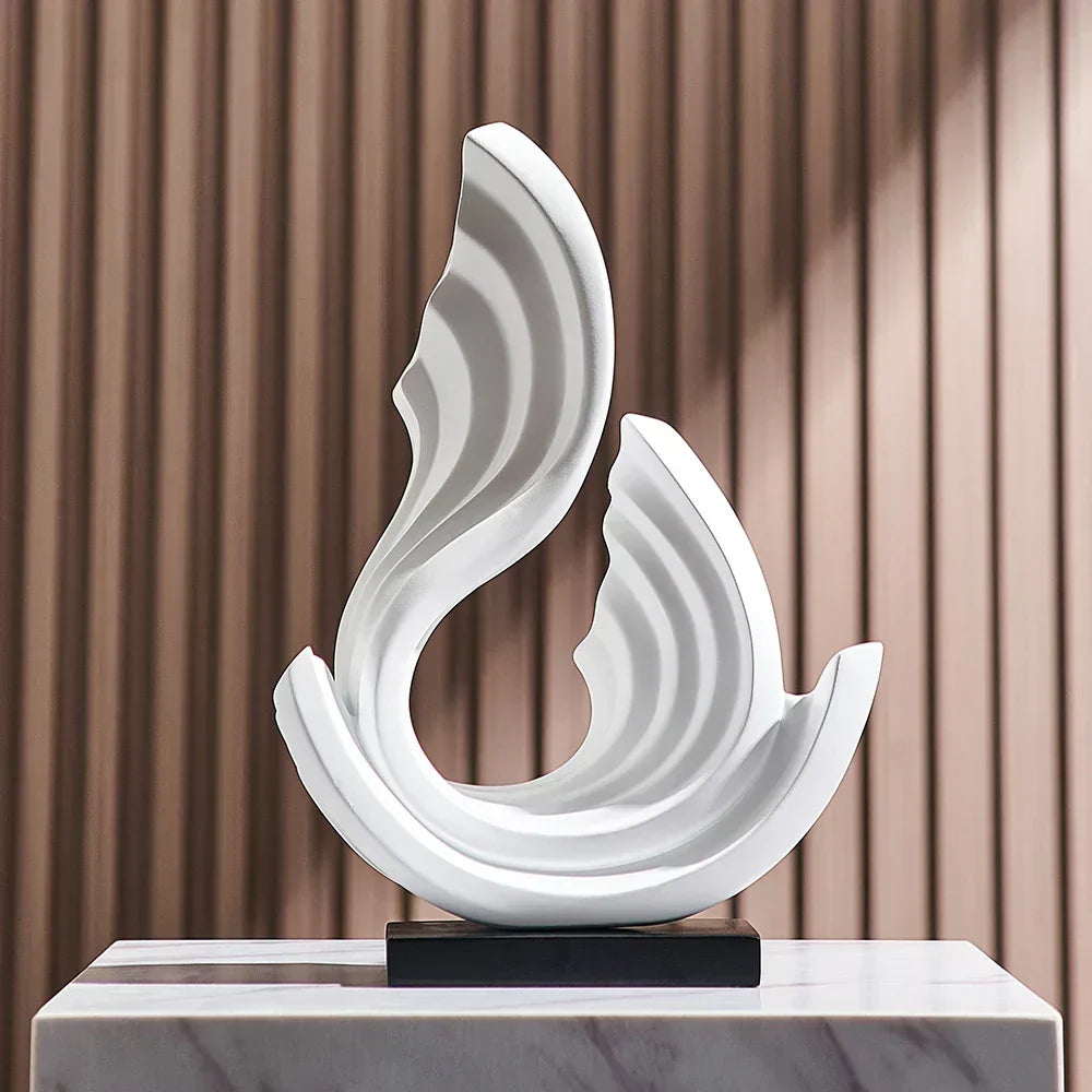Ethereal Flow – Elegant Glass Ornament with Graceful Design