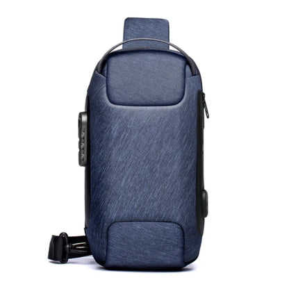 Leo Large Anti-Theft Travel Crossbody Bag – Water-Resistant Secure Shoulder Bag for Men & Women
