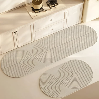 AquaStone Diatomite Bath Mat – Ultra Absorbent, Non-Slip & Soft