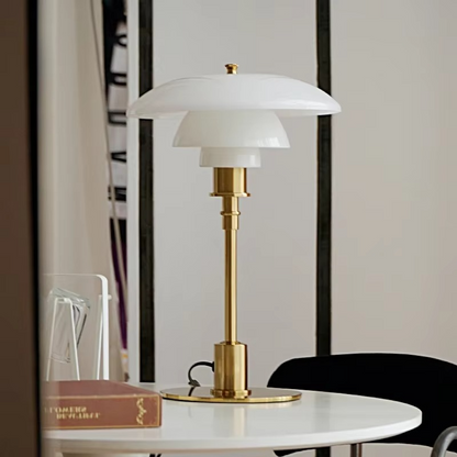Scandinavian Dimmable Table Lamp – Modern Danish Designer Iron & Glass Lamp