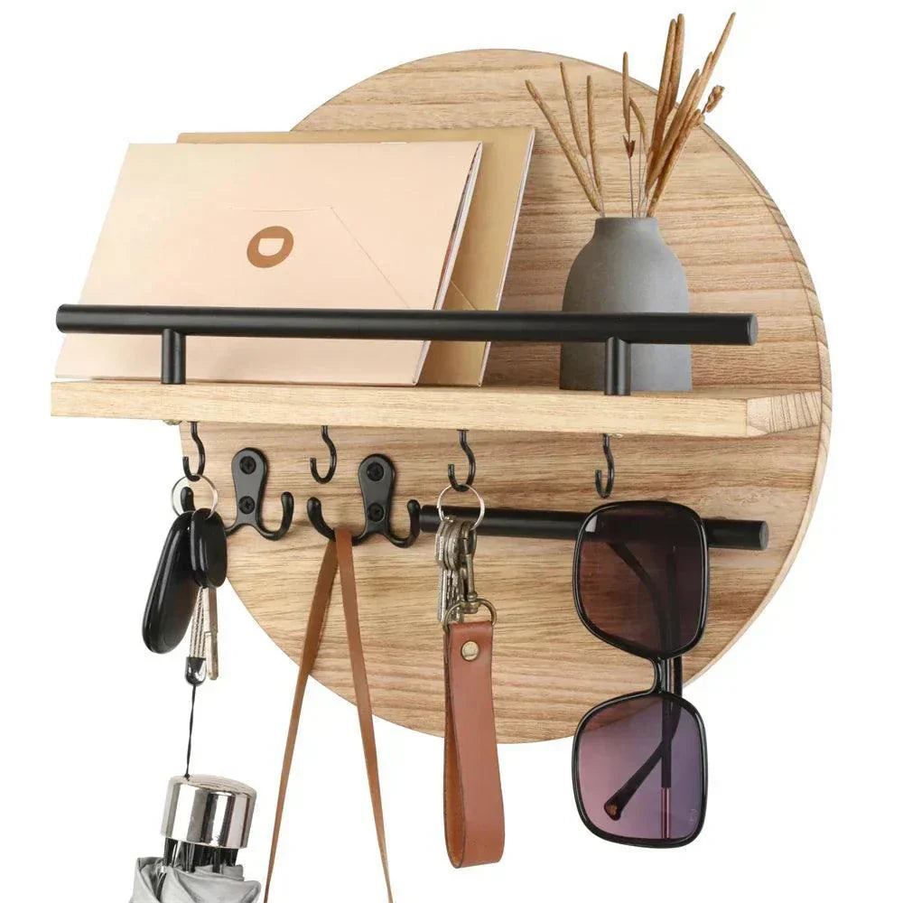 EcoKey Wooden Wall Key Holder – Sustainable Design & Minimalist Home Organisation