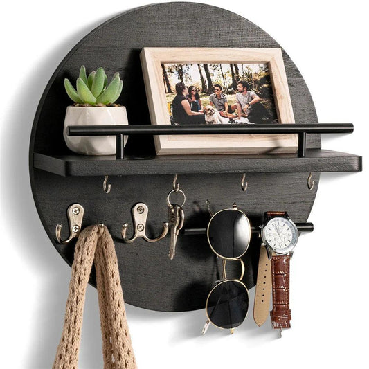 EcoKey Wooden Wall Key Holder – Sustainable Design & Minimalist Home Organisation