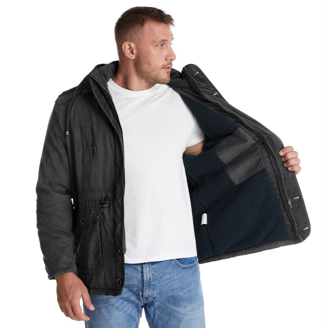 Men’s Warm Winter Coat – Wind & Waterproof Outdoor Jacket for Cold Weather Protection