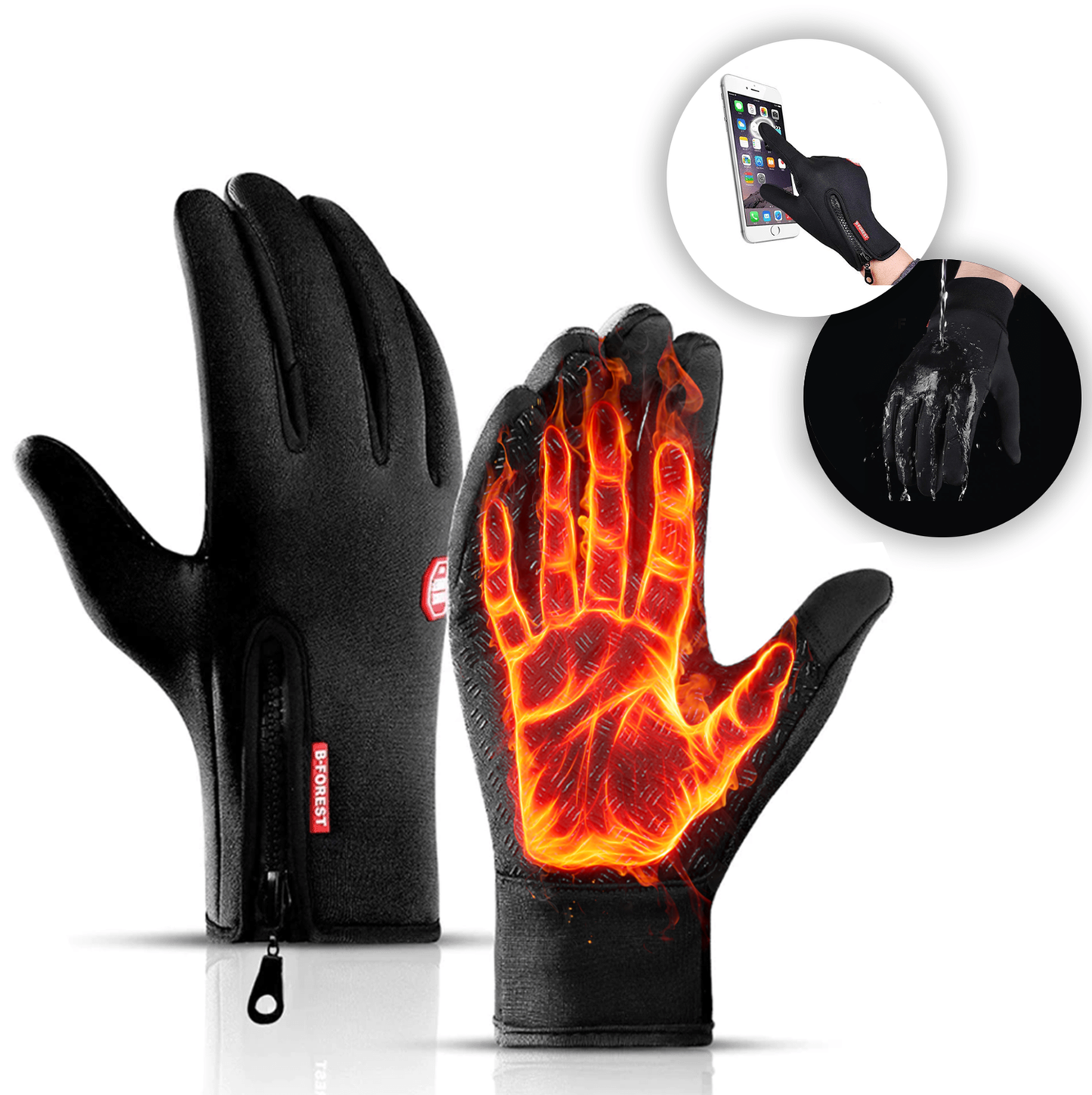 Heat Retaining Thermal Warming Gloves for Cycling, Skiing & Outdoor Sports
