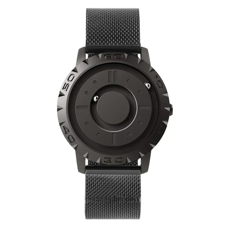 MagnetBall Watch – Futuristic Magnetic Timepiece with Quartz Precision