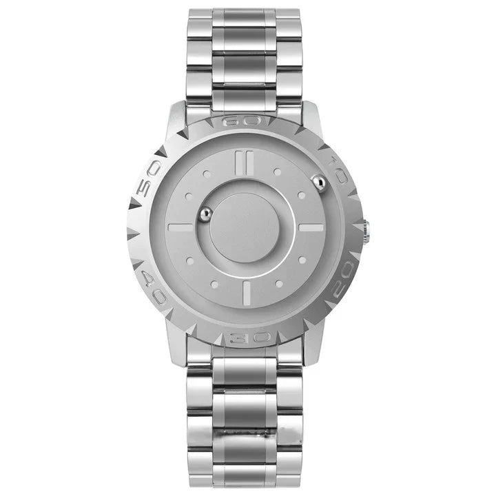 MagnetBall Watch – Futuristic Magnetic Timepiece with Quartz Precision