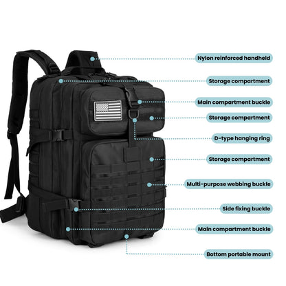 Emergency Tactical Backpack – Waterproof, Essential for Survival