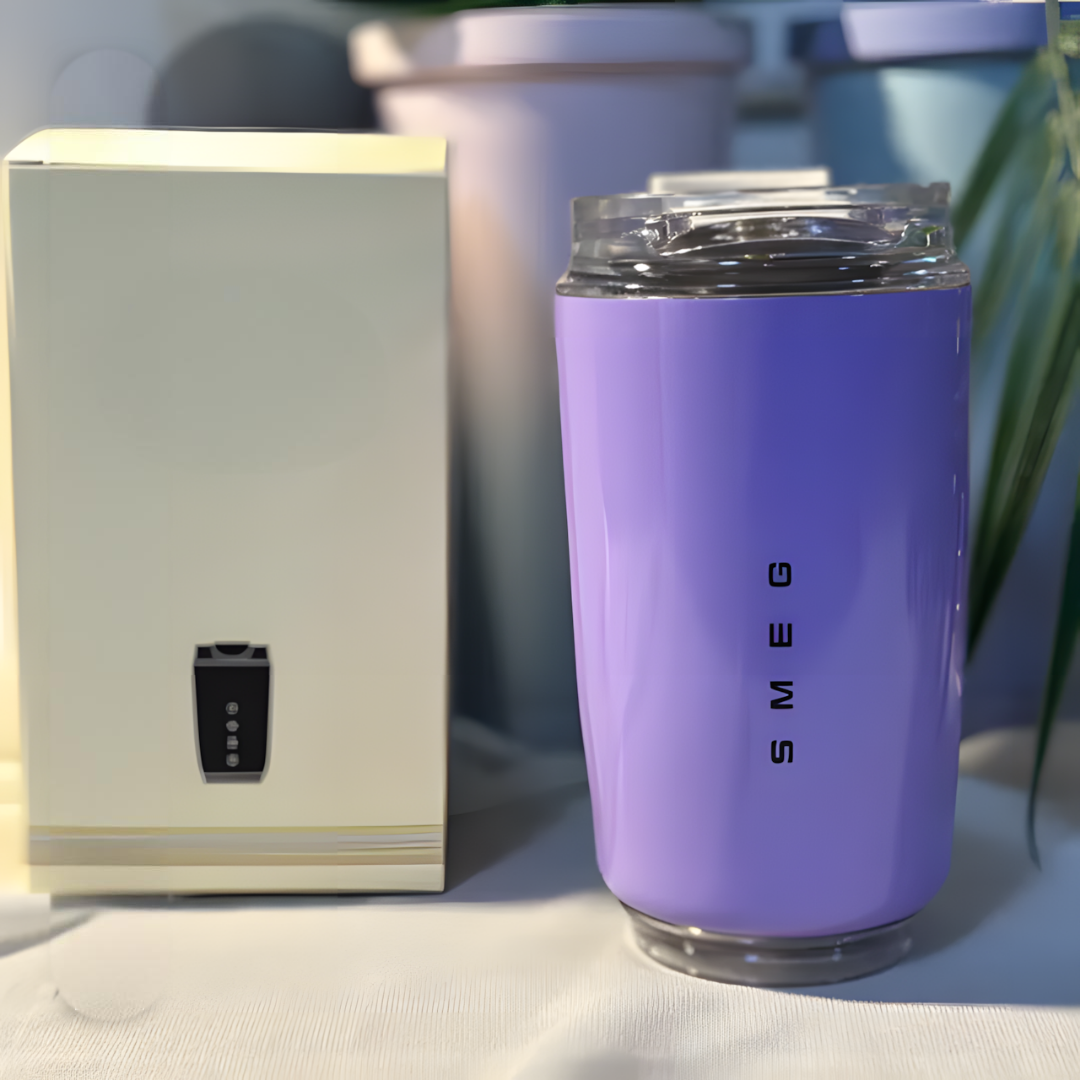 LuxeTherm Elegant Stainless Steel Thermal Travel Mug – 250ml Insulated Reusable Cup for Hot & Cold Drinks