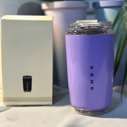 LuxeTherm Elegant Stainless Steel Thermal Travel Mug – 250ml Insulated Reusable Cup for Hot & Cold Drinks