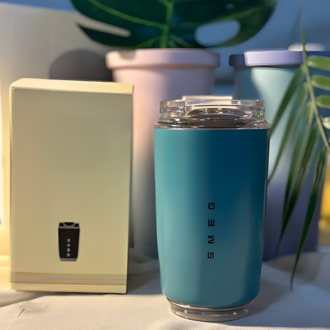 LuxeTherm Elegant Stainless Steel Thermal Travel Mug – 250ml Insulated Reusable Cup for Hot & Cold Drinks