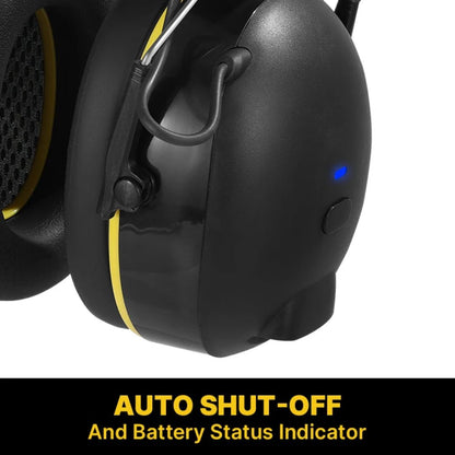 Bluetooth Hearing Protection Headphones – Noise Reduction Earmuffs with Wireless Audio for Work & Safety