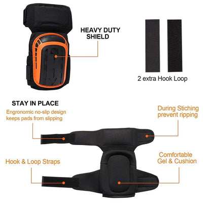 Professional Heavy-Duty Work Knee Pads – Adjustable, Impact Resistant & All-Day Comfort