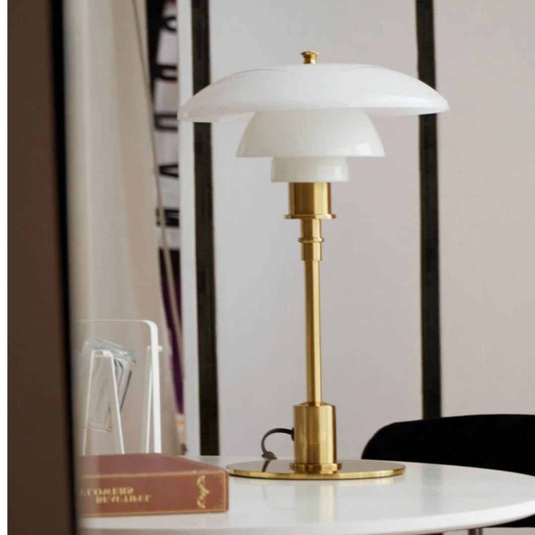 Lena Designer Nordic LED Table Lamp – Scandinavian Glass Accent Light for Modern Interiors