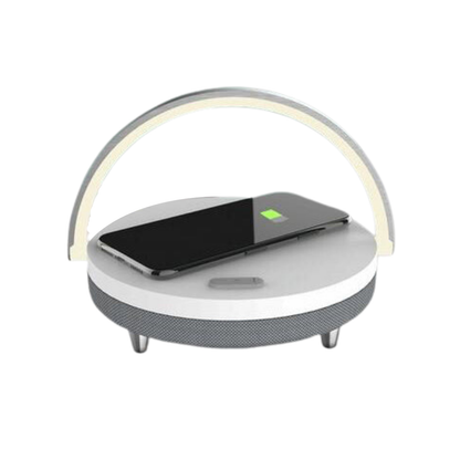 3-in-1 LED Lamp, Bluetooth Speaker & Wireless Charger | Smart Desk Light