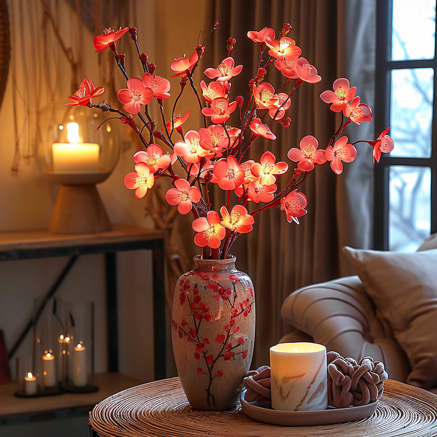LumiVista Magical Olive Branch String Light – 70cm Elegant LED Decoration